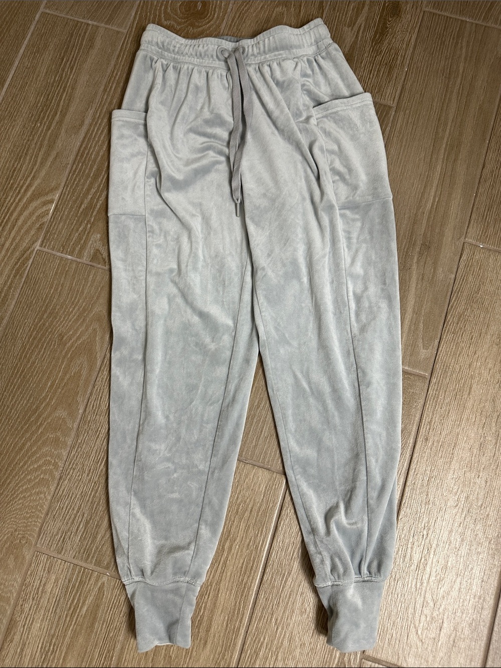 Offline aerie Light Gray Velour Jogger Pants